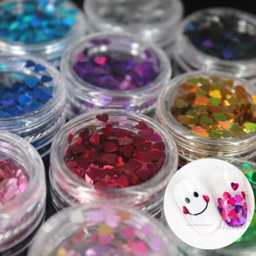 12 Colors DIY Nail Art Nail Polish Pink Violet Soak Off UV Gel Polish Glue Lacquer Manicure Nail Art Varnish Tool Heart Shape