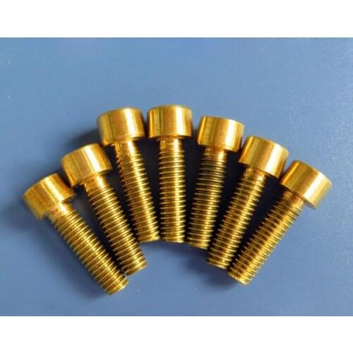 M8 Brass Allen Screw Hex Socket Cap Head Screws SHCS Bolt Inner Hexagon Bolts machine screws M8x120mm (3pcs)