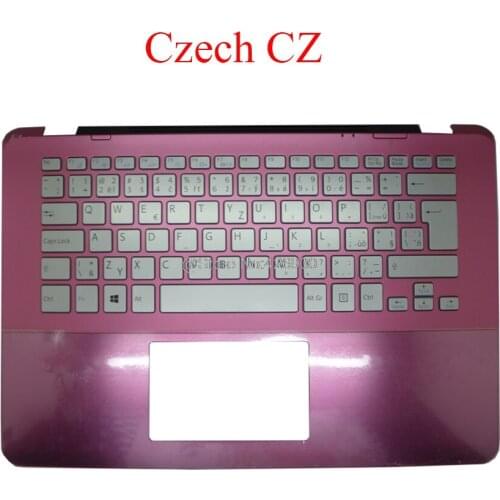 Laptop Palmrest CZ NE SW UK PO SP keyboard For SONY For VAIO SVF14A SVF14A15ST SVF14A1C5E SVF14A1M2E SVF14A1S9R 5JGD5PHN070