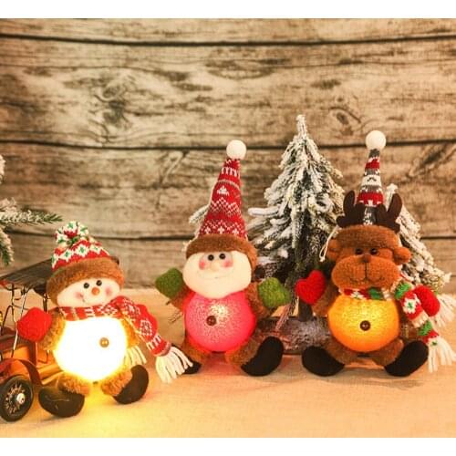 New Christmas Decorations Christmas Dolls Christmas Tree Decorations Innovative Elk Santa Snowman Decoration Kids New Year Gift