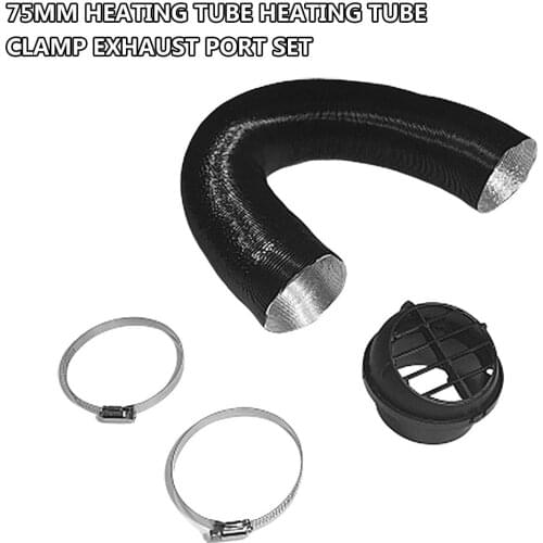 75mm Diesel Heater Duct Hose Pipe Air Duct Air Vent Outlet Hose Clip For Webasto ForEberspach Diesel Parking Heater