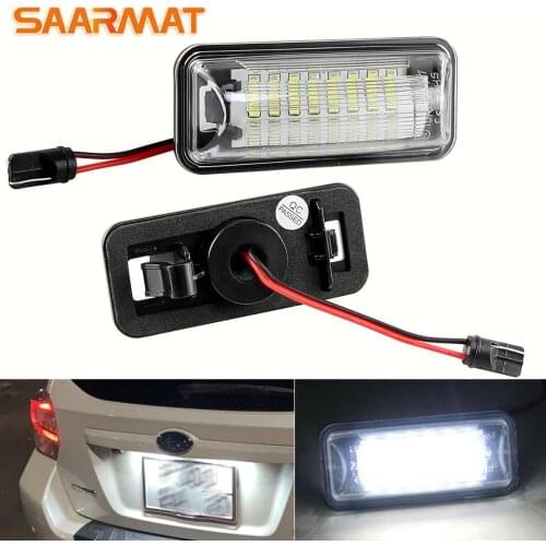 For Subaru BRZ Forester Impreza Legacy WRX XV Crosstrek TOYOTA FT86 GT86 LED Rear license plate light License Number Plate Light