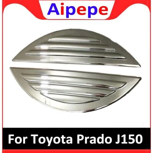 For Toyota Land Cruiser Prado FJ150 2018 ABS Car Rear Spare Tire Cover Letter Sticker Decorative Trims Accessories