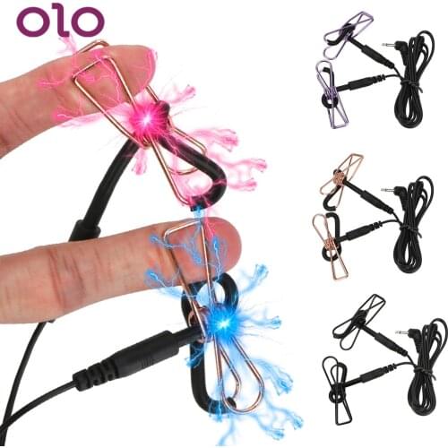 Nipple Clamps Electro Breast Massager Electric Shock Nipple ClipsMedical Themed Toy Sex Toys for Women Sex Tools For Couples