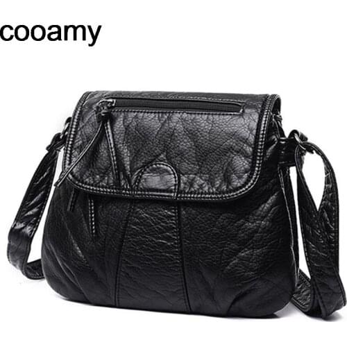 Women Messenger Bags Brand Designer Crossbody Bags Soft PU Leather Shoulder Bag High Quality Fashion Women Vintage Handbags