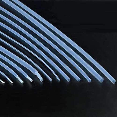 1mm ~ 40mm PTFE FEP F46 Heat Shrink Tubing Insulation Translucent Clear High Temperature 600V 260 Deg.C