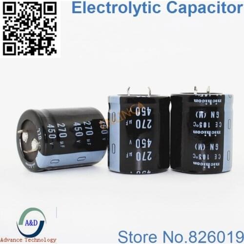 1pcs/lot 450v 270uf Radial DIP Aluminum Electrolytic Capacitors size 30*35 270uf 450v Tolerance 20