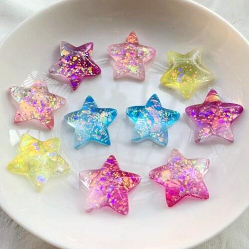 10PCS Fantasy Universe Star Resin Flat Back Jewelry Making Accessories Wedding Decorative crystals rhinestone