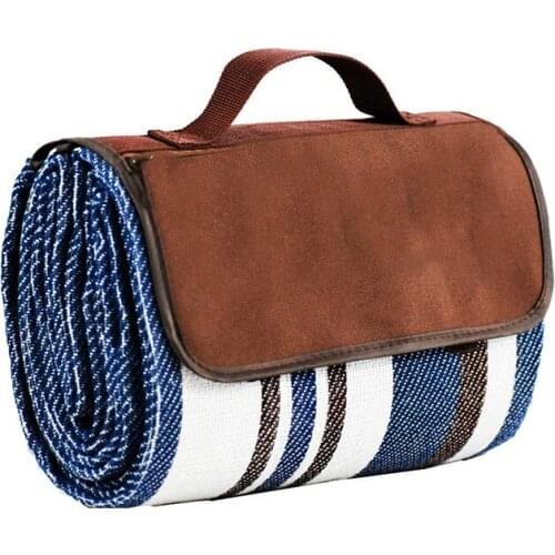 2 Colors Outdoors Portable Suede Picnic Camping Foldable Dampproof Pad Portable Waterproof Thick Baby High Quality Crawling Mat