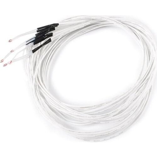 2Pcs 3D Pringter 100K ohm NTC 3950 Thermistors Sensors with Cable 3D Printers Parts For Reprap Mend Part Temperature Accessories