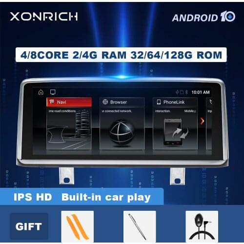 4GB IPS Car Multimedia Player For BMW Series 3 4 F30 F31 F34 F32 F33 F36 Android 10 AutoRadio Screen Headunit GPS Navigation