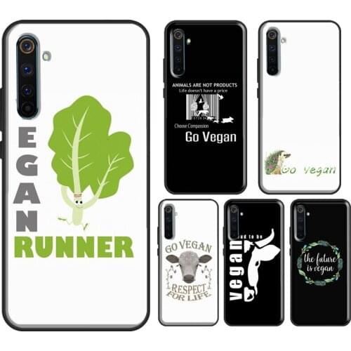 GO VEGAN Case For Realme 8 Pro 6 7 Q3 Pro GT Neo C21 C3 Phone Cover For OnePlus 9 Pro 7T 8T 9R Nord