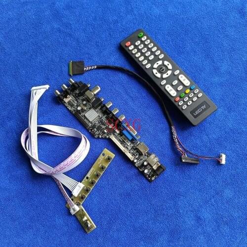 Digital Fit LTN156AT23/LTN156AT24/LTN156AT26 Kit HDMI-compatible USB AV VGA DVB Monitor drive card 40-Pin LVDS LCD/LED 1366*768