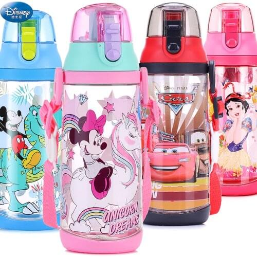 Disney Childrens Water Cups Summer Boys And Girls Drinking Cups Out Portable Plastic Drinking Cups Kids Bottles Cartoon Cup