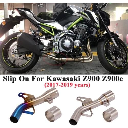 For Kawasaki Z900 A2 Z900e 2017-2019 Motorcycle Exhaust Escape Cat Delete Link Pipe Connect Original Muffler Eliminator Enhanced