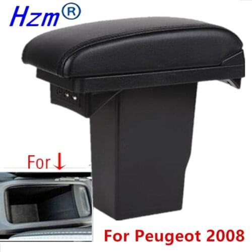 For peugeot 2008 armrest box Central Storage Box modification accessories dedicated 2012 -2019