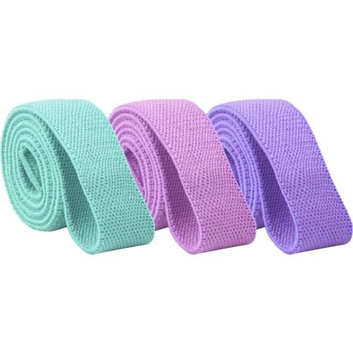 Long Fabric resistance bands set fitness Pull Up Assist Booty Hip workout exercise loop Elastic bands 3-Piece non-slip for leg