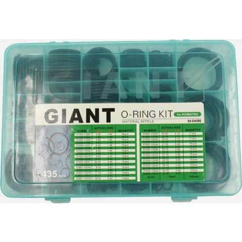 Legines 435PCS O-Ring Service Kits Nitrile Standard Industrial Ring Assortment Variaty Models O Ring Repairing Box