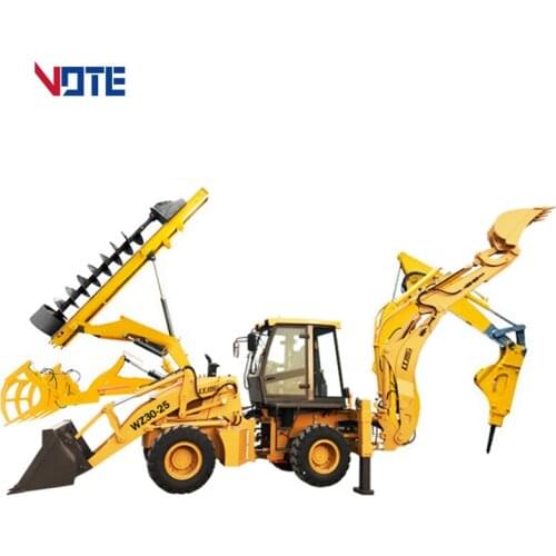 Best-selling New Mini Backhoe Loader Diesel Wheel Type Strong Off-road Capability Factory Direct Sales