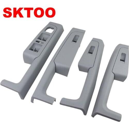 A Set (Gray)For Skoda Superb Inner door handle door armrest, switch box inside the door of the glove package