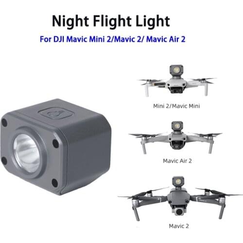 Night Flight Light Holder Mount Spot Light Headlight Flash Lamp For DJI Mavic Mini 2/Mavic 2/ Mavic Air 2 Drone Accessories