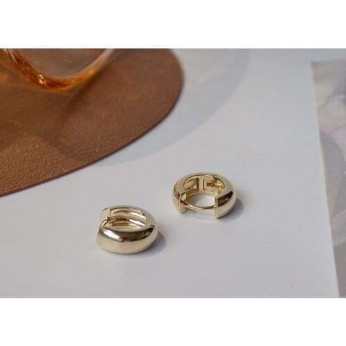 Shiny Side New Accessories Simple Style Stud Earrings for Women Fashion Jewelry Geometric Earrings