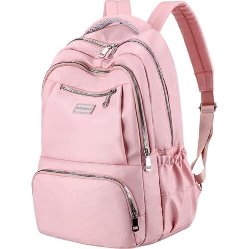 New Fashion Womens Backpack Nylon Waterproof Travel Backpacks College Student School Bag for Teenager Girls Female Shoulder Bag