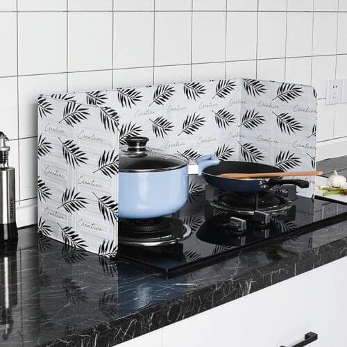 Fireproof Splatter Shield Guard Washable Oil Divider Baffle Tools Kitchen Accessories Cooking Frying Pan Oil Splash Screen Cover