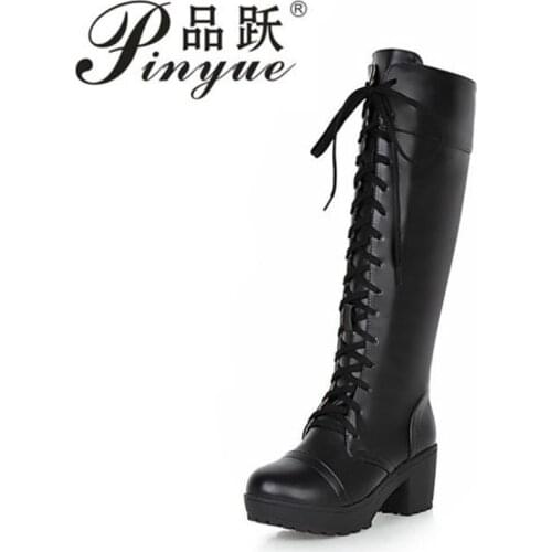 Женские высокие ботинки Pinyue China At AliExpress