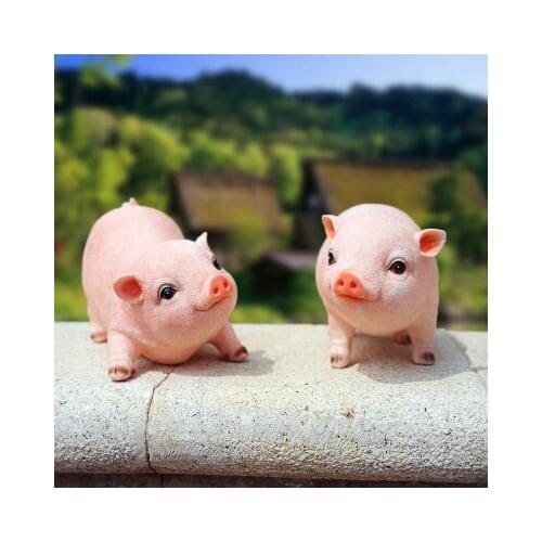 Cutting dies stickers halloween wedding Garden ornaments lovely birthday gift creative jewelry ornaments pig animal resin Dial