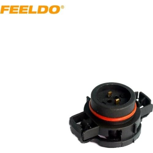 FEELDO 1pc H16/5202/2504/PSX24W Bulbs Male Connector For Fog Lights Holder Plug #HQ1865