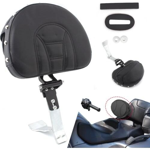 Motorcycle Black Adjustable Driver Backrest Mount Back Rest Fit For Can Am Spyder RT Models 2008-2017 backrest pad