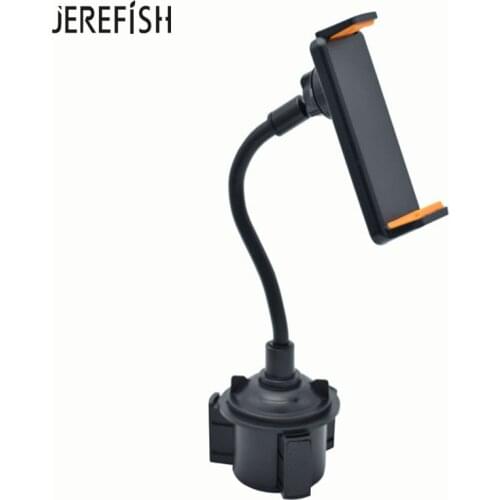 Adjustable Universal Goose neck Cup Phone Holder Cradle Car Tablet Mount Long Arm Cup Holder For Cell Phone 3.5-10 inch