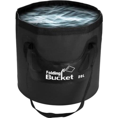 Fishing Bucket Foldable EVA Outdoor 20L Multi-Functional Fishing Bag for Outdoor Fishing Bait Buckets Tackle Fish Lures Bucket