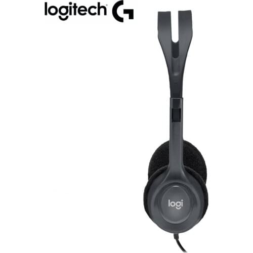 Logitech H111 Stereo headphones Multi-device Volume control earphone for Almost Platforms&Operating