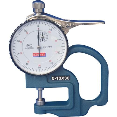 G-type H-type 0-10 mm / 0.01 mm thickness gauge, thickness gauge, dial gauge, span: 30 mm