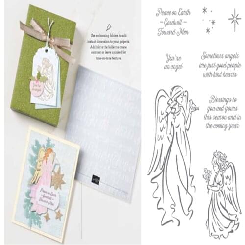 ANGLE Die Cutting and Cutting Dies for Cards Clear Stamps and Dies Scrapbooking New Arrival 2021 Christmas Metal Dies Cutters