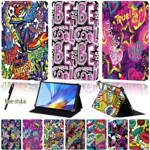 Universal Tablet Case for Huawei MatePad T8/Honor V6/MatePad 10.4"/MatePad 10.8"/MatePad Pro 10.8"Graffiti Art Pattern Series