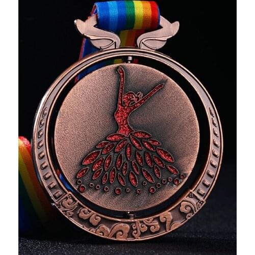 Hanging medal Dance Competition Metal Medal Yoga Latin Dance Dance Ballet Dance Competition Award Medal 2020
