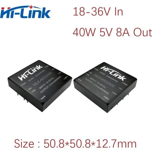 18-36V to 5V 8A 40W output DC to DC converter module Hi-Link dcdc isolation module HLK-40D2405
