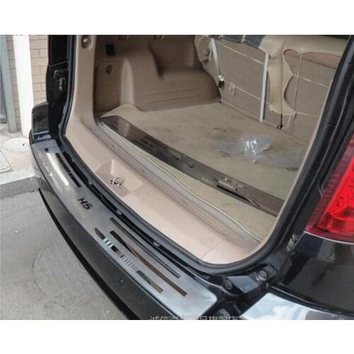 Free shipping stainless steel Rear bumper Protector Sill For 2010-2012 Great Wall Haval/Hover H5 Car-styling Car-covers