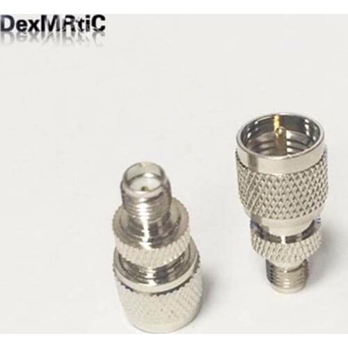 1pc MINI UHF Male Plug switch SMA Female Jack RF Coax Adapter convertor Straight Nickelplated NEW wholesale