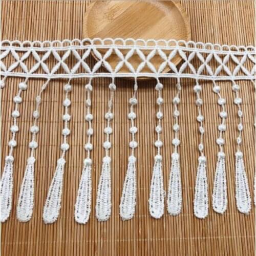 1 Yard Wide: 11.8cm,Water-Soluble Tassels Lace,Polyester Silk High Quality,Hollow Decoration Lace,Garment Accessories(ss-2147)