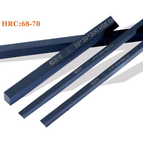 2/3/4/5/6/8/10/14/20/30*200 M35(M2CO5) cobalt-containing nitriding Knife blade black steel HRC66-69 nitriding black HRC67-69