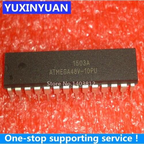 ATMEGA48V-10PU DIP-28 4K 5pcs/lot