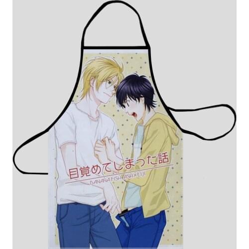 Banana Fish Aprons For Women Oxford Fabric Cleaning Pinafore Home Cooking Accessories Apron