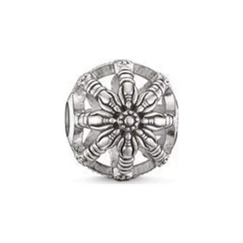 Wheel of Karma Beads, Fashion Thomas Style DIY Beads 925 Sterling Silver Ts Jewelry Fit Bracelets Necklace Charm for Women Men