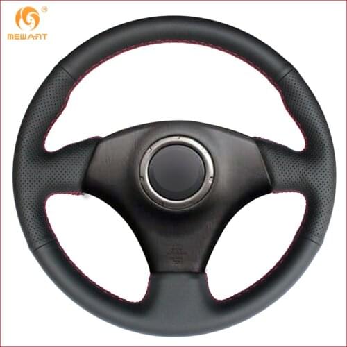 MEWANT Black Artificial Leather Car Steering Wheel Cover for Toyota RAV4 2003-2005 Celica 2003 Lexus IS200 300 1999-2005 Parts