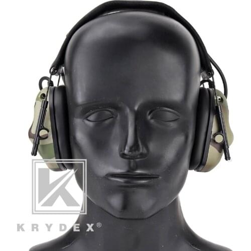KRYDEX Tactical IPSC Headset Peltor Comtac Noise Reduction Communication Headphone For IPSC Shooting Hunting Military Activities