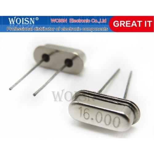 20PCS hc-49s 16MHz Oscillator quartz resonator HC49S 49S 16M 16.000mhz crystal new In Stock